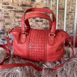 ColeHaan Leather Satchel 2 way Bag